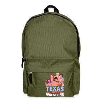 Conception de lutte au Texas pour les fiers fans du Texas - Sac à dos - vert olive - Devant