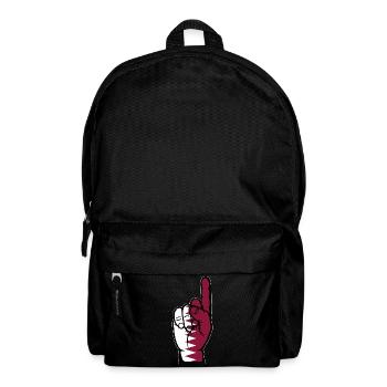 Qatar flag number 1 - Backpack - black - Front