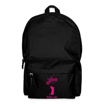 Felin cute - Sac à dos - noir - Devant