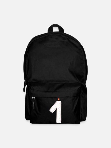 Celebration Candle with Sprinkles Design - Backpack - black