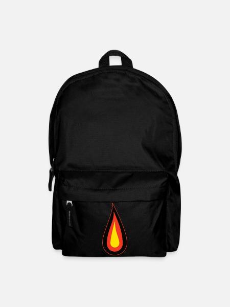 Deutschland Flamme - Schwarz Rot Gold Design - Rucksack - Schwarz