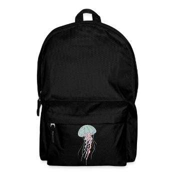 Pastellqualle Illustration - Rucksack - Schwarz - Vorne