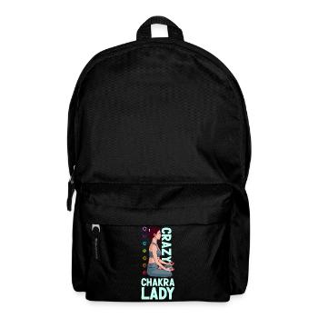 Verrückte Chakra-Lady - Rucksack - Schwarz - Vorne
