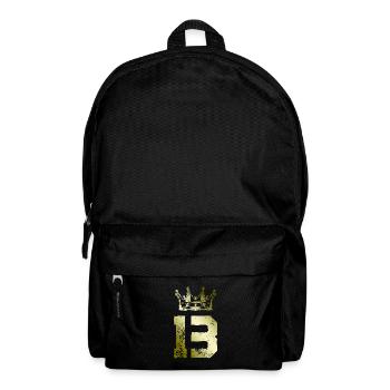 13 Zahl Krone - Rucksack - Schwarz - Vorne
