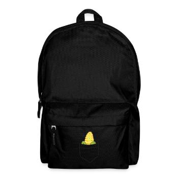 Maiskolben - In Brusttasche / Hemdtasche - Rucksack - Schwarz - Vorne