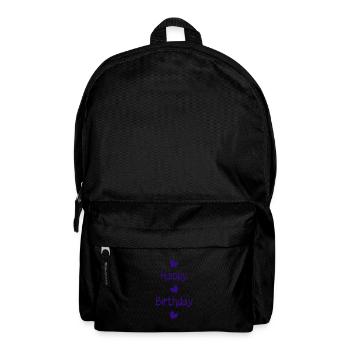 HAPPY BIRTHDAY. HAPPY BIRTHDAY. ANNIVERSARY. - Backpack - black - Front