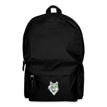 Hund Wolf Eis - Rucksack - Schwarz - Vorne