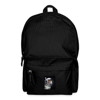Katze als Astronaut - Rucksack - Schwarz - Vorne