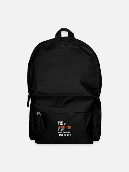 Écrivain Une journée sans écrire - Sac à dos - noir