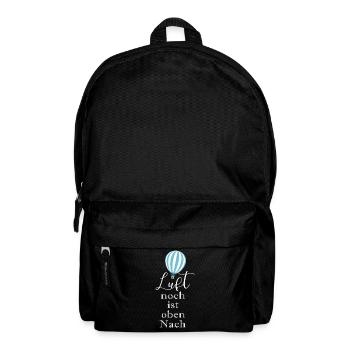 Ballon Heißluftballon Ballonfahrt - Rucksack - Schwarz - Vorne
