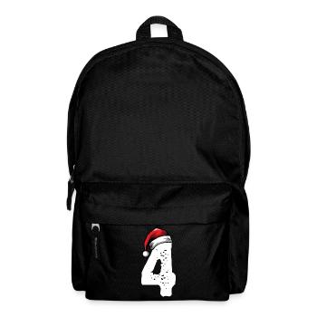 4 Numéro de Noël - Sac à dos - noir - Devant