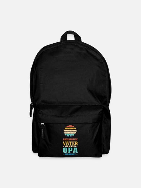 Opa Familie Vattertag Geschenk - Rucksack - Schwarz