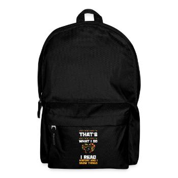 That's What I Do I Read History... - Backpack - black - Front