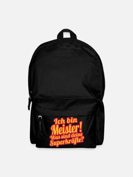 Ich bin Meister- Was sind deine Superkräfte? - Rucksack - Schwarz