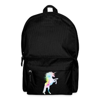 éclat pailleté née licorne princesse reines - Sac à dos - noir - Devant
