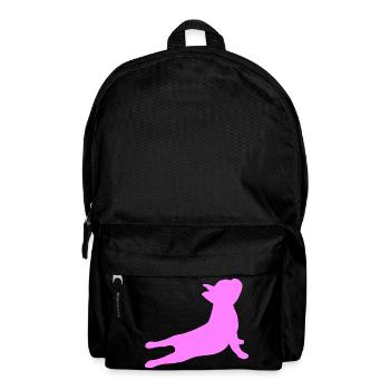 French Bulldog 4- Französische Bulldogge Yoga - Rucksack - Schwarz - Vorne
