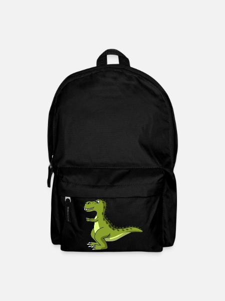 T Rex Dino Dinosaurier - Rucksack - Schwarz