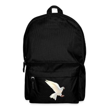 Brieftaube seitlich, tolle Vogelmotive - Rucksack - Schwarz - Vorne