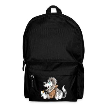 Süßer Husky - Huskys - Schlittenhund - Geschenk - Rucksack - Schwarz - Vorne