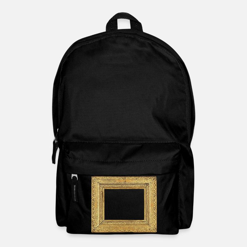 🖼️ Pale gold picture frame - Backpack - black