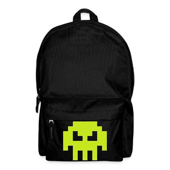 Alien Invader from Sapce (skull, plain) - Rucksack - Schwarz - Vorne