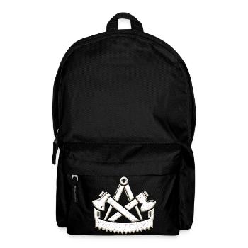 Cool charpentier guilde symbole 3D look grunge - Sac à dos - noir - Devant