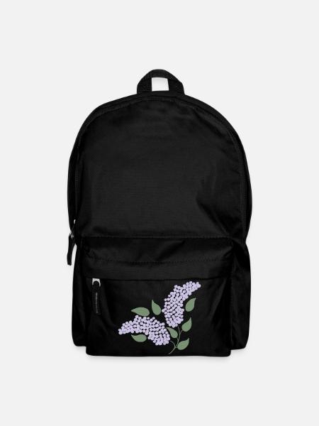 Flieder - Rucksack - Schwarz