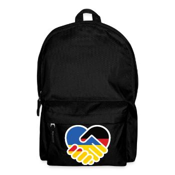Cœur Solidaire Allemagne Ukraine - Sac à dos - noir - Devant