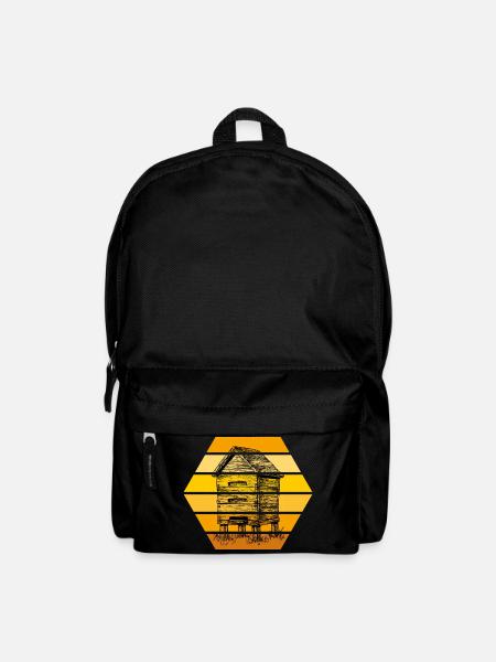 Imker Bienenkasten Hobbyimker Bienenvolk - Rucksack - Schwarz