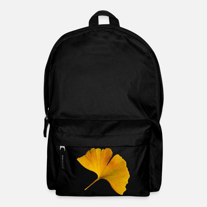 Autumn Ginkgo Leaf Autumn Ginkgo Leaf Photo - Backpack - black