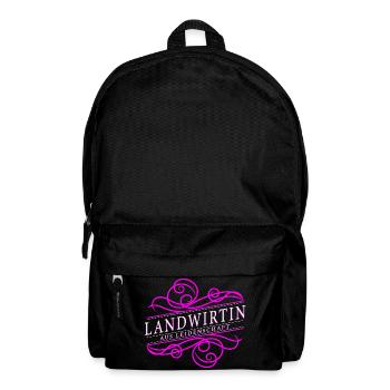 Landwirtin aus Leidenschaft - Rucksack - Schwarz - Vorne