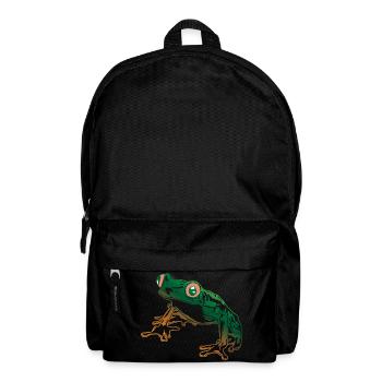 Laubfrosch Grafik Aquatische Amphibienfrosch Liebhaber - Rucksack - Schwarz - Vorne