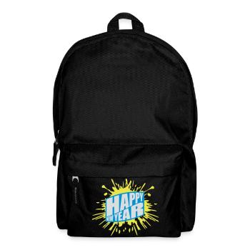 happy new year quote - Backpack - black - Front