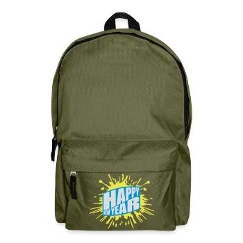 happy new year Zitat - Rucksack - Olivgrün - Vorne