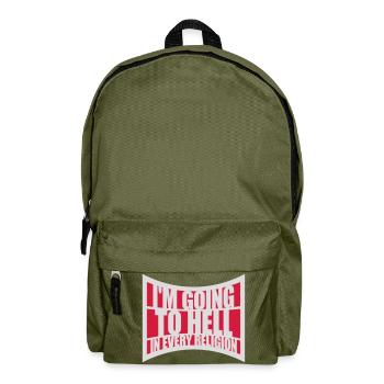 in going to hell - Backpack - olive green - Front