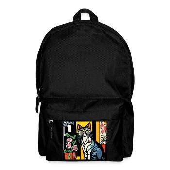 katzen 128red - Rucksack - Schwarz - Vorne