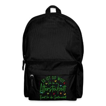 Altersteilzeit Garten Bereit für die Gartenarbeit - Rucksack - Schwarz - Vorne