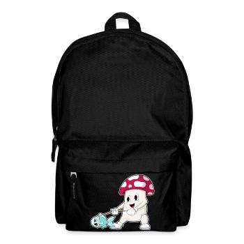 Pêche aux poissons pêcheurs aux champignons - Sac à dos - noir - Devant
