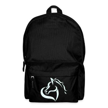 Tannis Ausritte logo hellblau schwarz ohne Name - Rucksack - Schwarz - Vorne