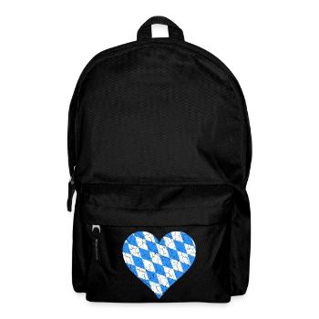 Bayern Herz Retro Look Vintage - Rucksack - Schwarz - Vorne