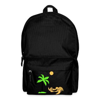 krebs palme - Rucksack - Schwarz - Vorne