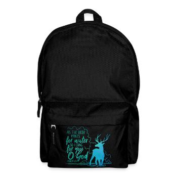 As the deer pants for water - Backpack - black - Front