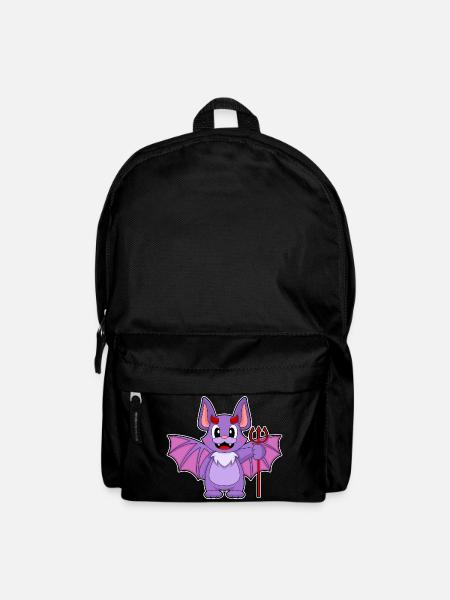 Fledermaus Halloween Teufel - Rucksack - Schwarz