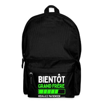 Bientôt grand frère - Sac à dos - noir - Devant
