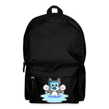 Katze Taucher Schnorchel Tauchen - Rucksack - Schwarz - Vorne