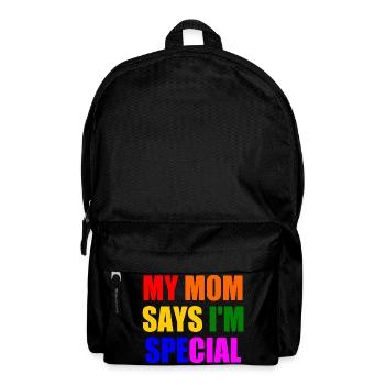 my mom says i'm special - Rucksack - Schwarz - Vorne