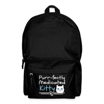 Vet Cat | Purrfectly medicated - Backpack - black - Front