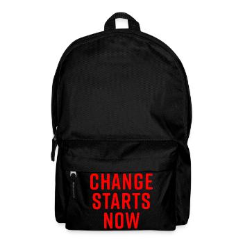 Change starts now - Rucksack - Schwarz - Vorne