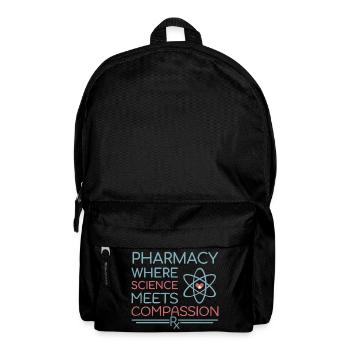 Apotheke where science meets compassion - Rucksack - Schwarz - Vorne