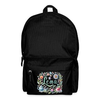 Lena Nom Prénom Aquarelle - Sac à dos - noir - Devant